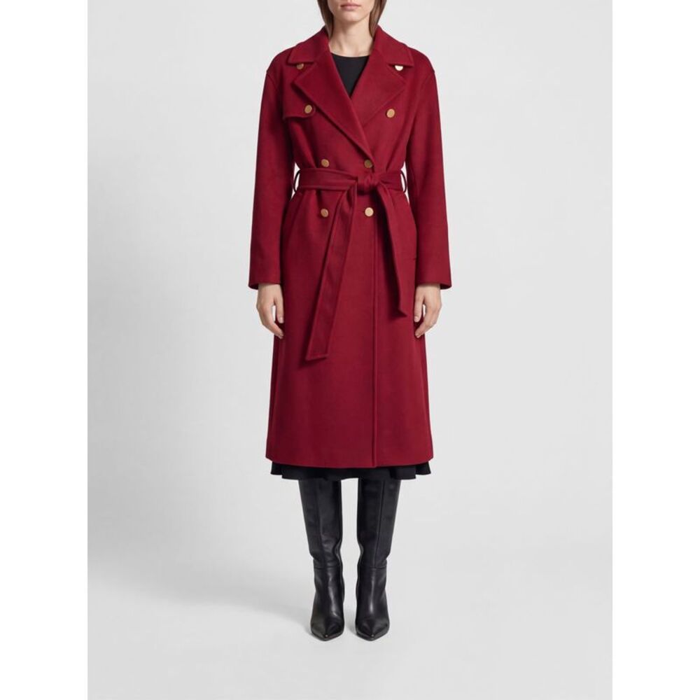 Alberta Ferretti Coat Woman Burgundy